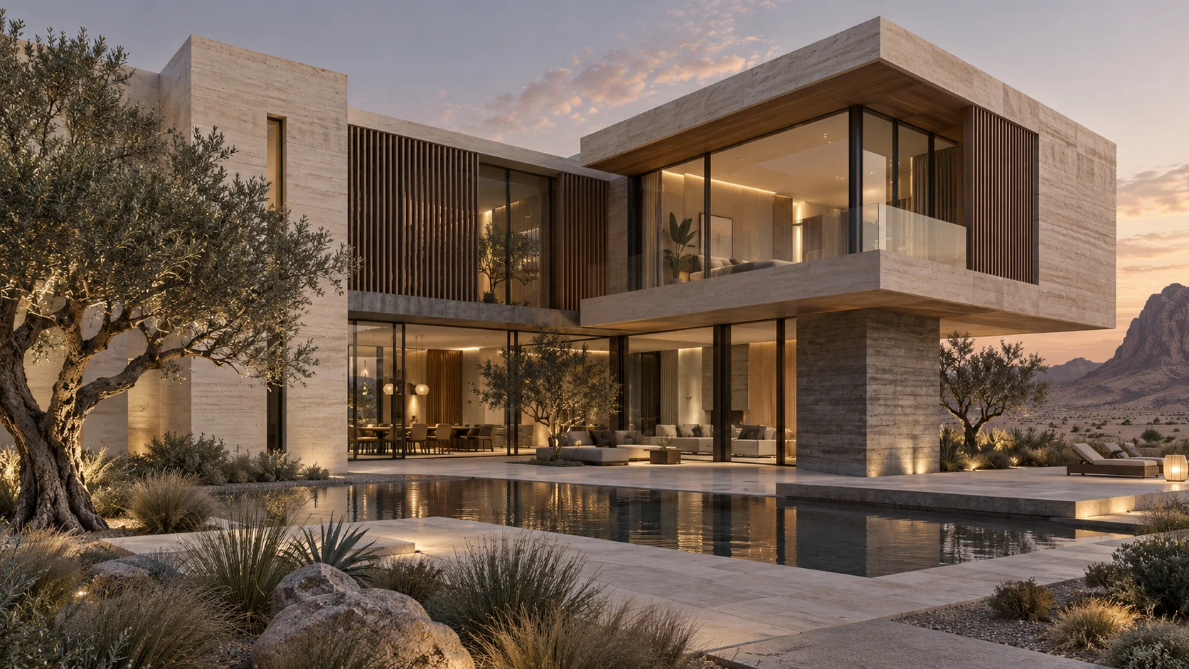 A contemporary residence concept with quiet lines and generous views to nature